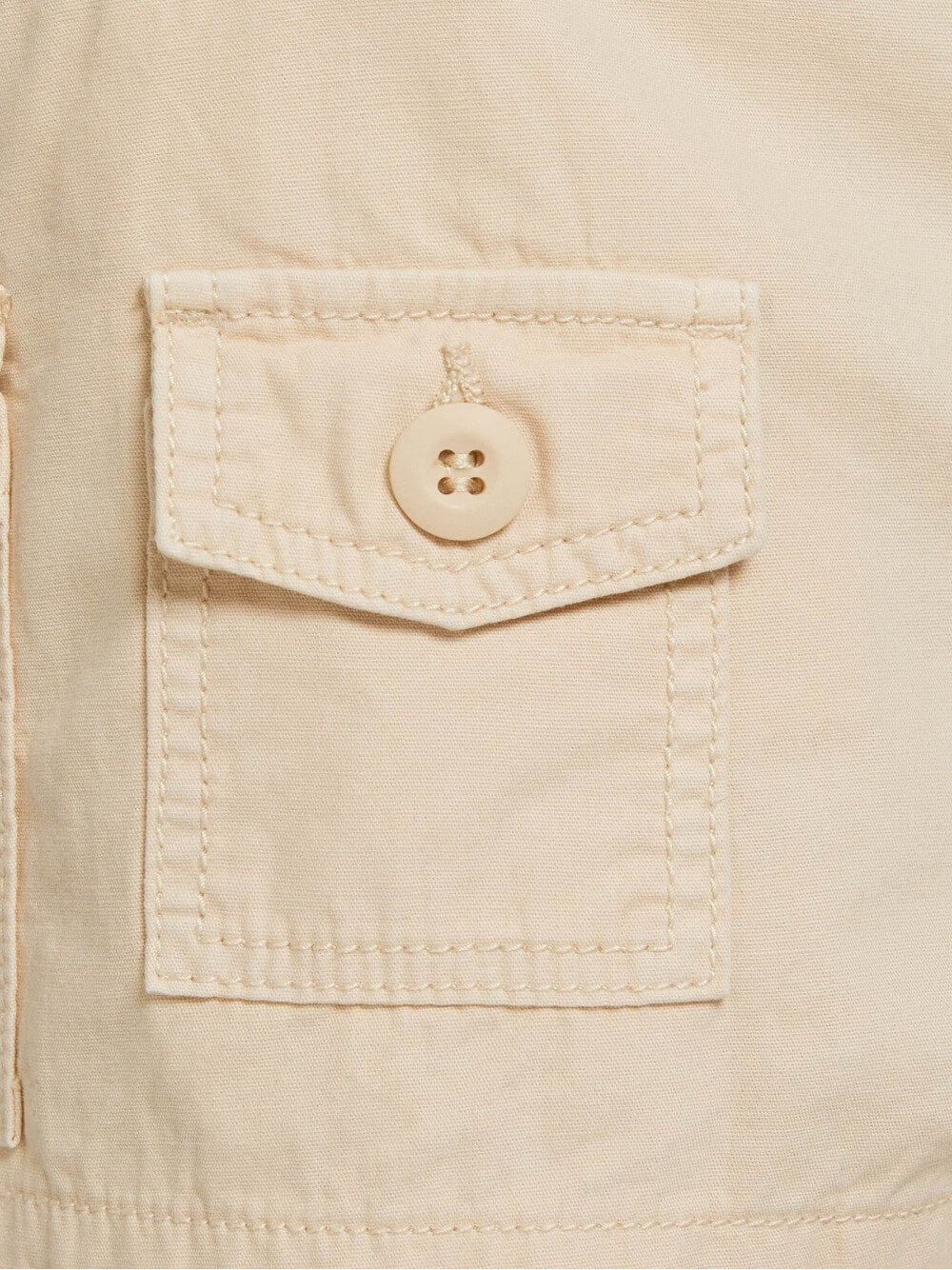 Multi-cargo cotton shorts