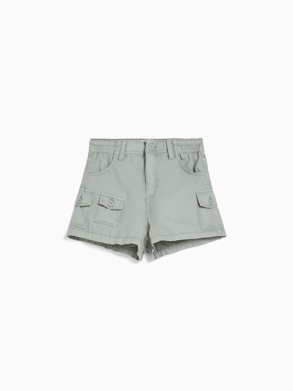 Multi-cargo cotton shorts