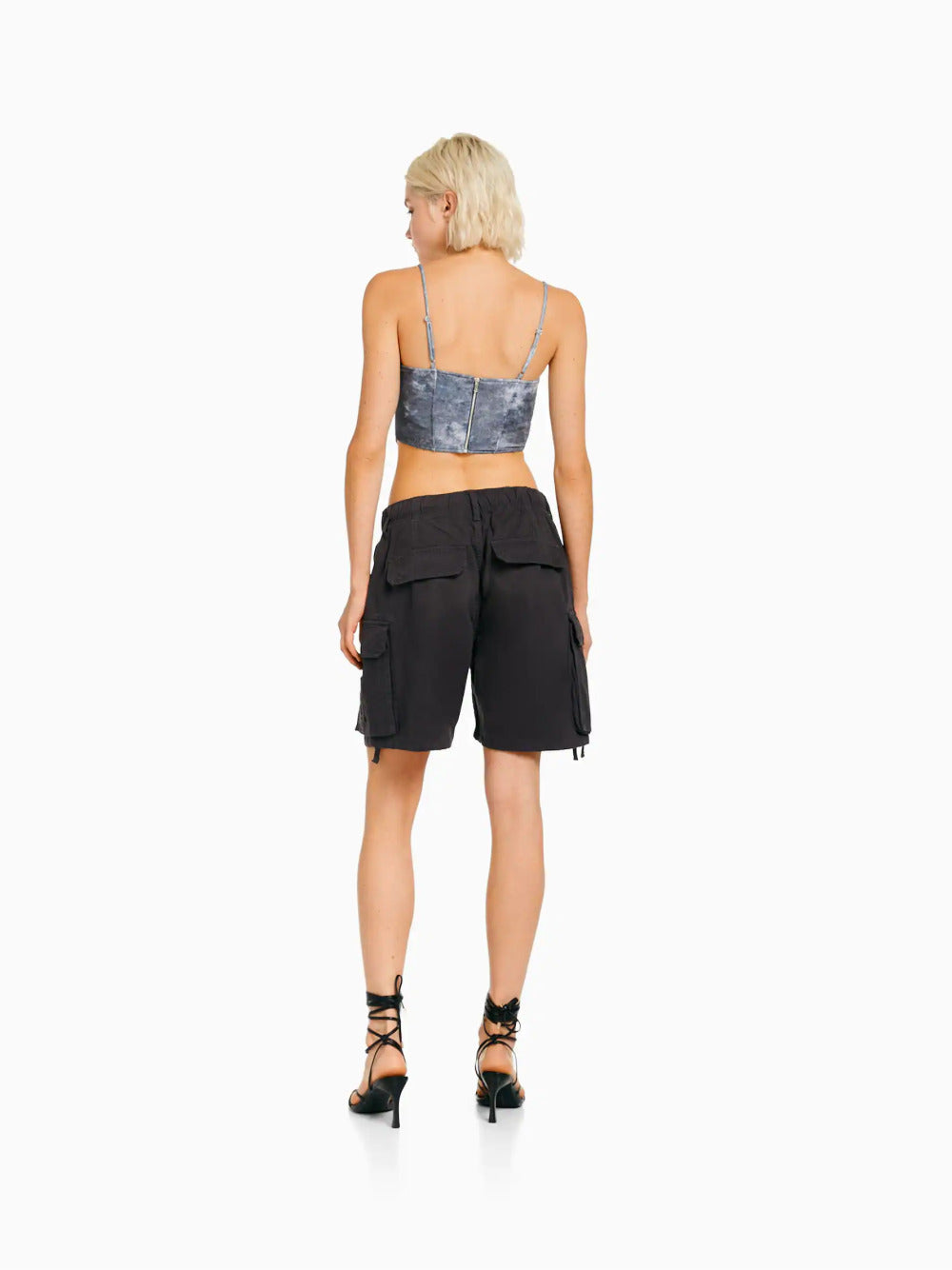 Cotton cargo Bermuda shorts