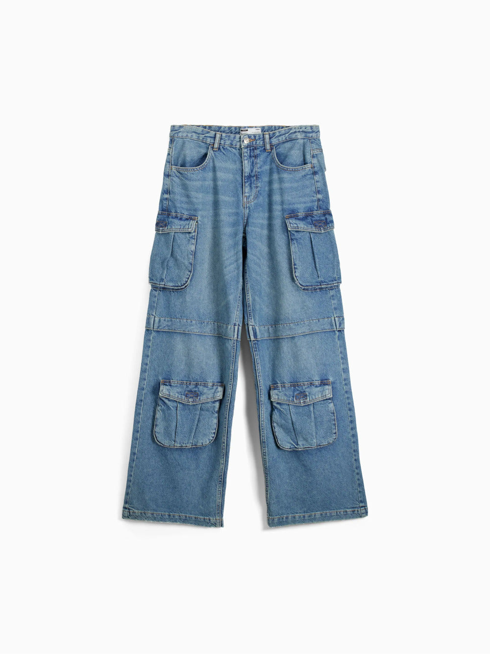 Multi-pocket cargo jeans