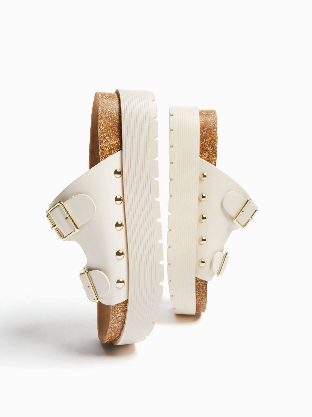 Buckled platform sandals