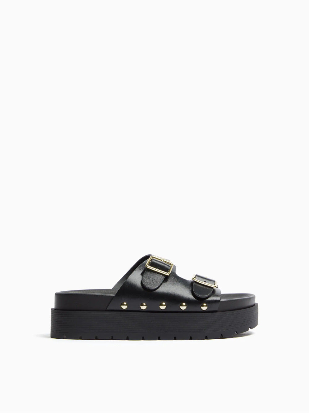 Buckled platform sandals