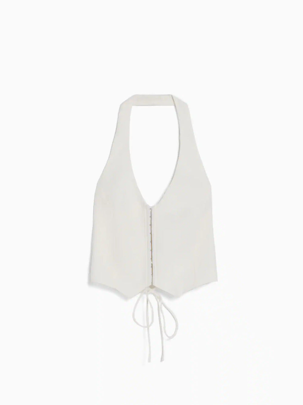 Linen blend waistcoat